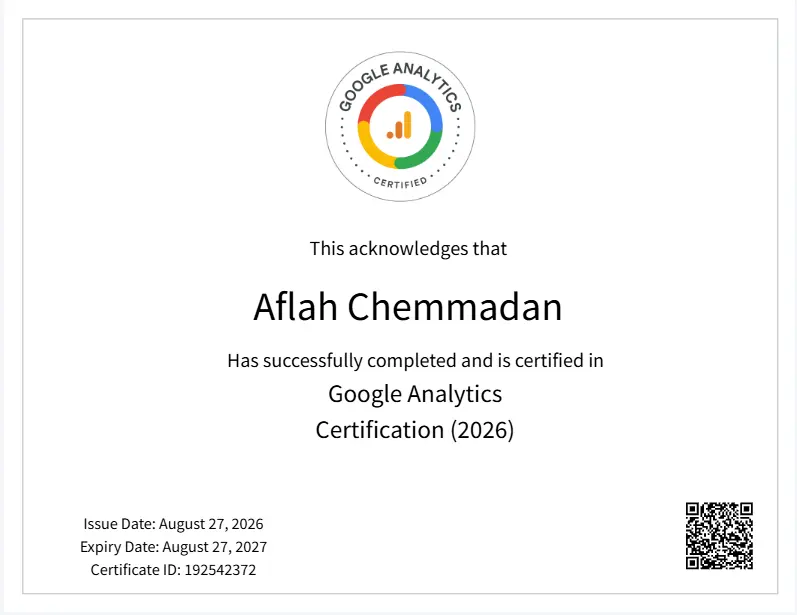 Google Analytics certification