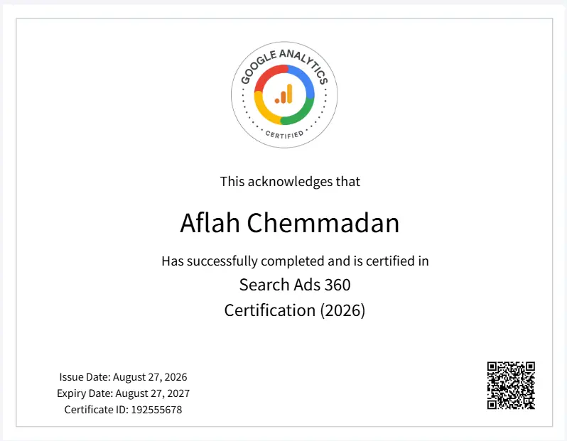 Google Ads Search certification